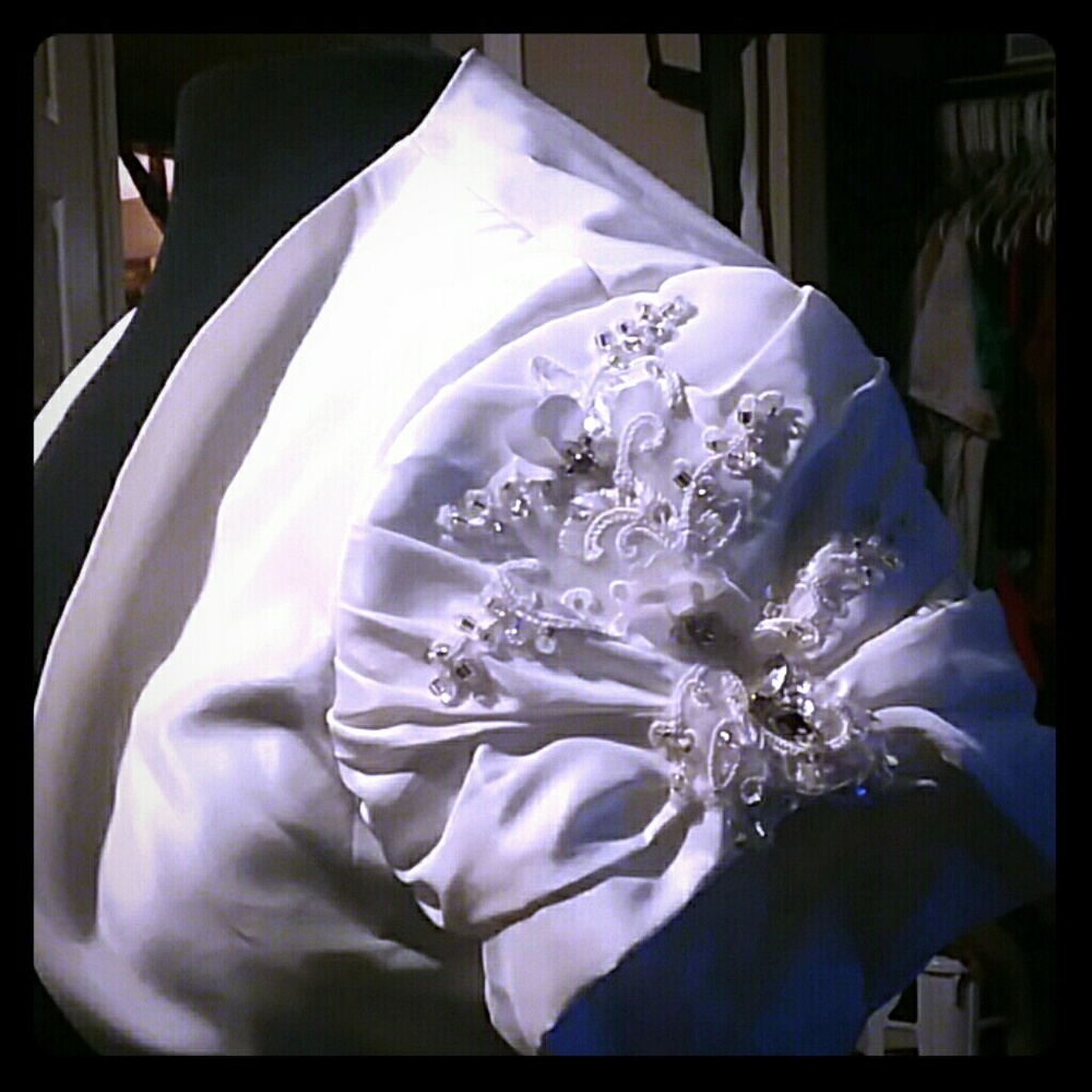 Matte taffeta formal top